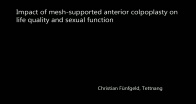 Impact of mesh supported anterior colpoplasty on life quality and sexual function